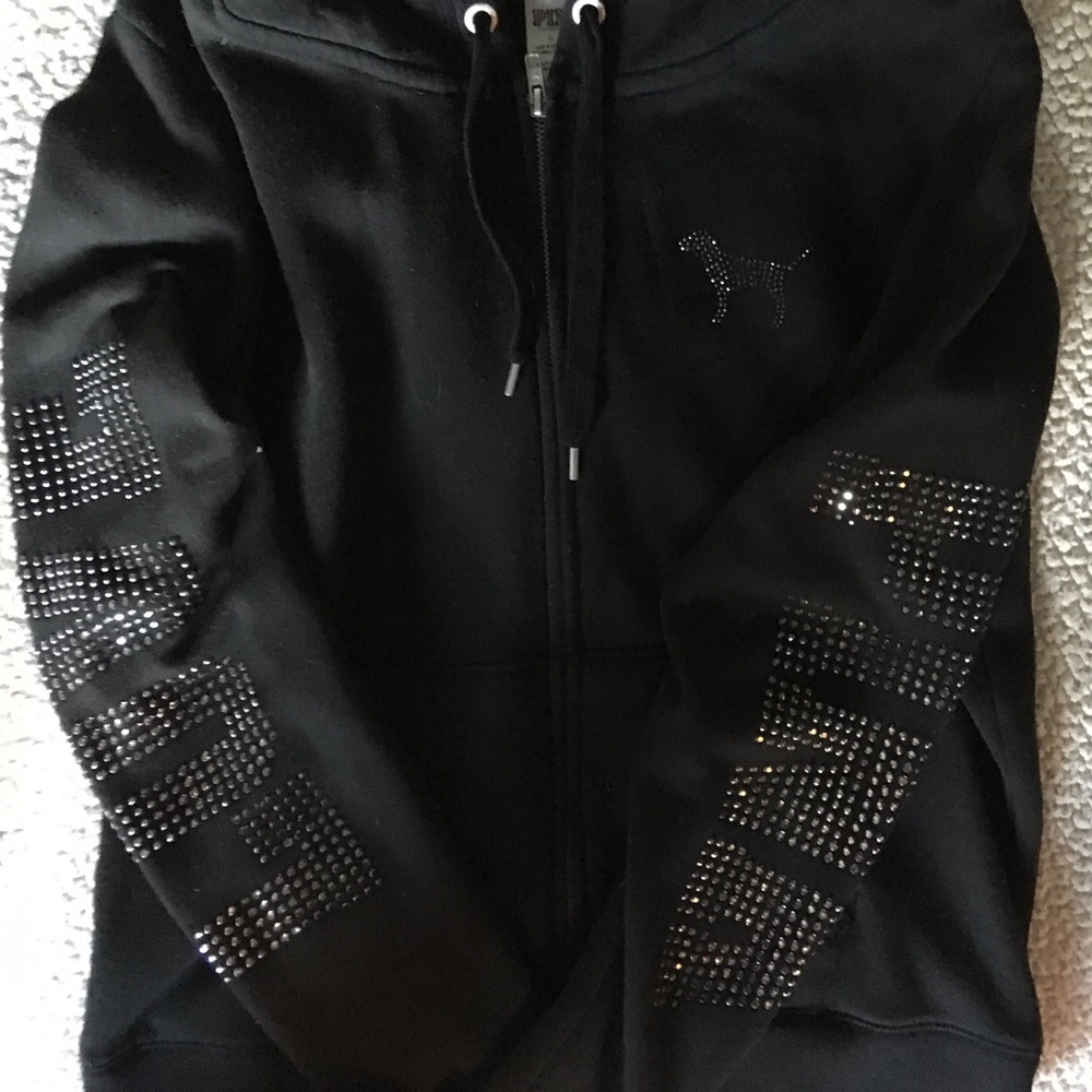 Pink Victoria’s Secret zip up sweatshirt